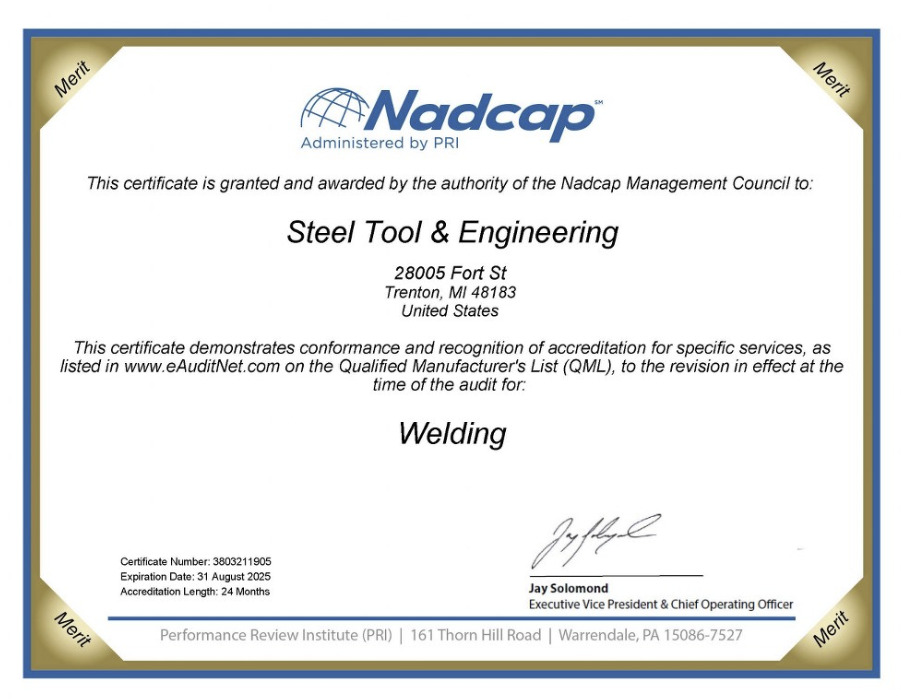 Steel Tool NADCAP